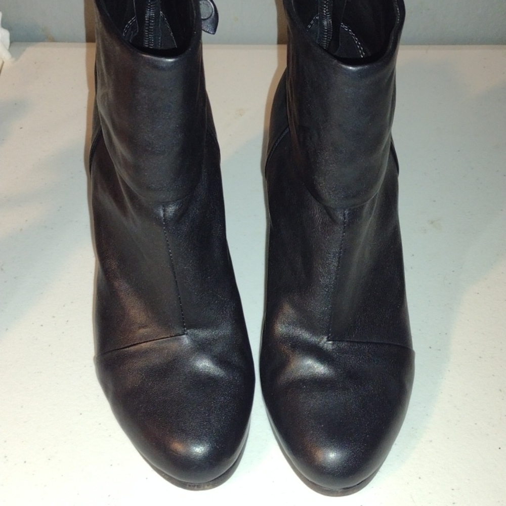RAG & BONE Newbury Boot black leather size 8.5